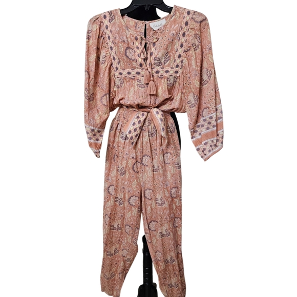 Cleobella Magdalena Bohemian Jumpsuit--Size Large - Picture 5 of 13